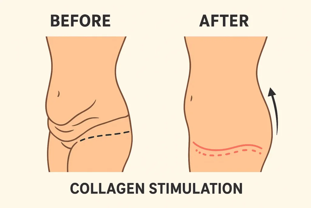 Before and after results for sagging skin after weight loss injections Highworth