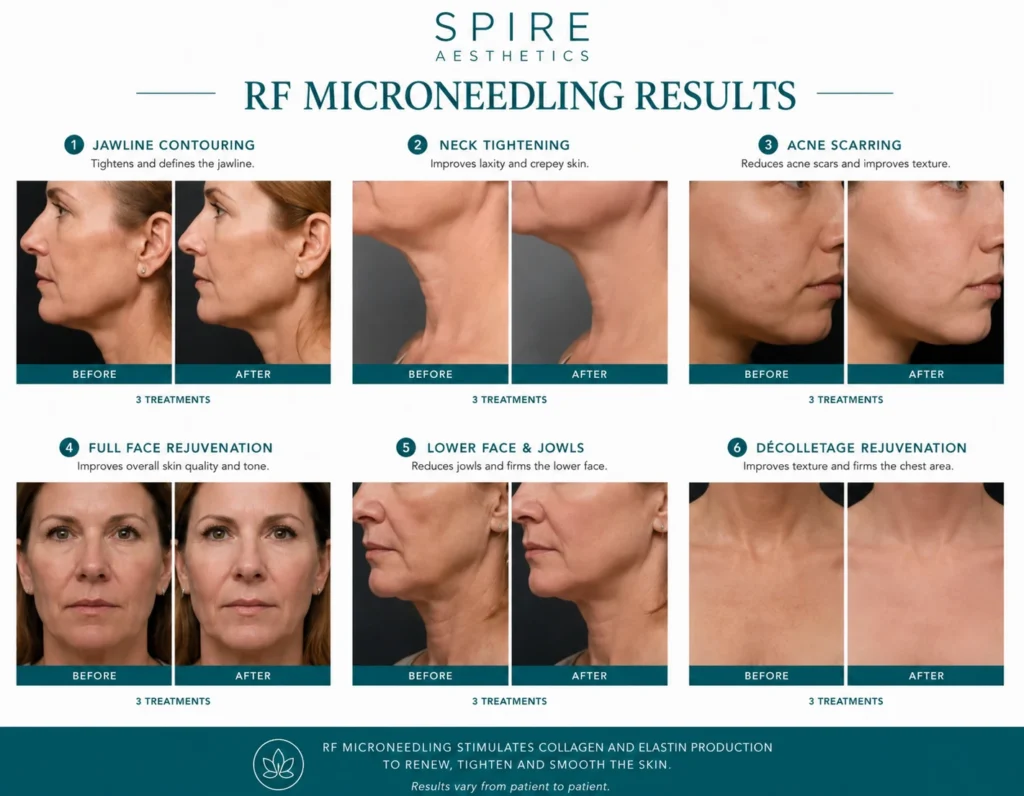 RF Microneedling Skin tightening Highworth results