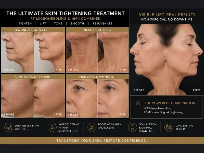 Results of combined treatment for the ultimate skin tightening treatment Highworth